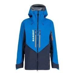 Mammut La Liste HS GORE-TEX Kapuzenjacke Blau/weiß