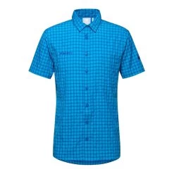 Mammut Lenni Kurzarmhemd Hellblau/dunkelblau