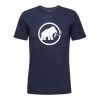 Mammut Classic T-Shirt Blau/weiß