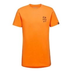 Mammut Massone Lettering T-Shirt Orange
