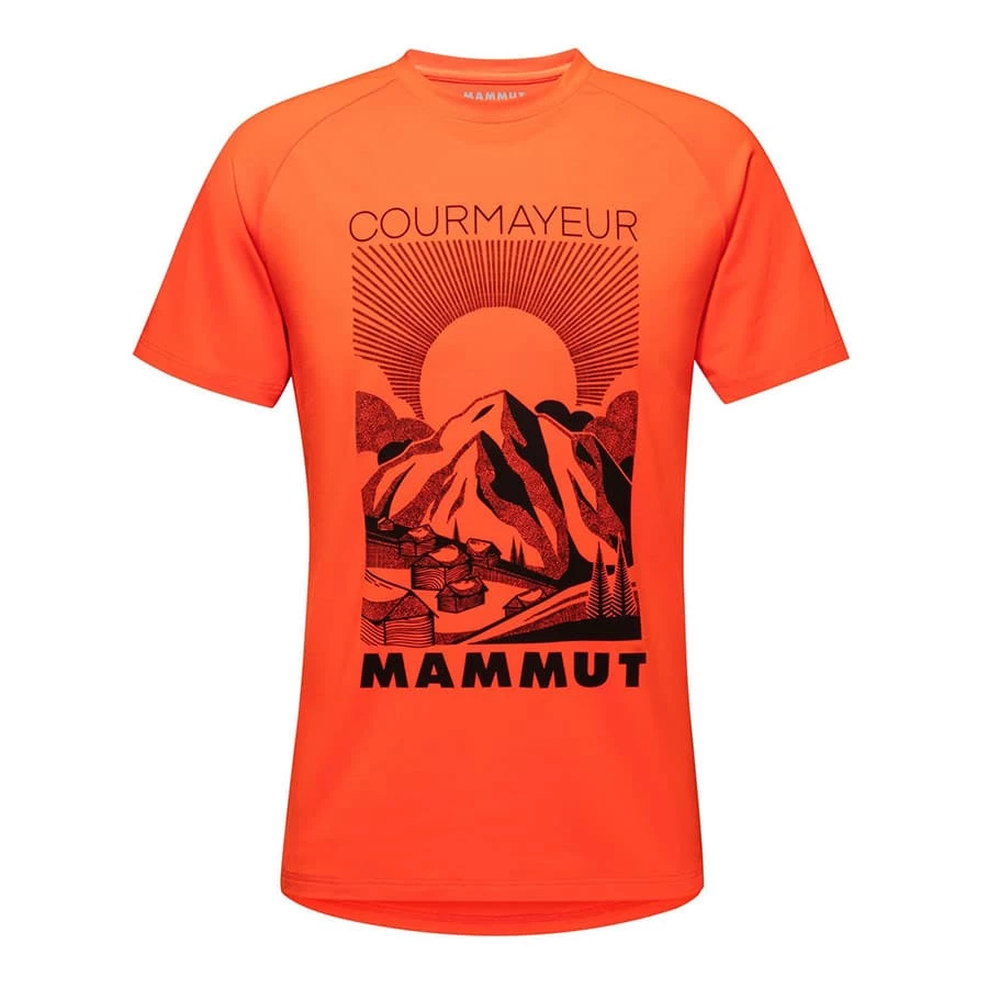 Mammut Mountain T-Shirt Orange 1 Mammut Mountain T-Shirt Orange