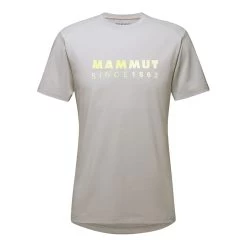 Mammut Trovat Logo T-Shirt Grau/Logo Gelb