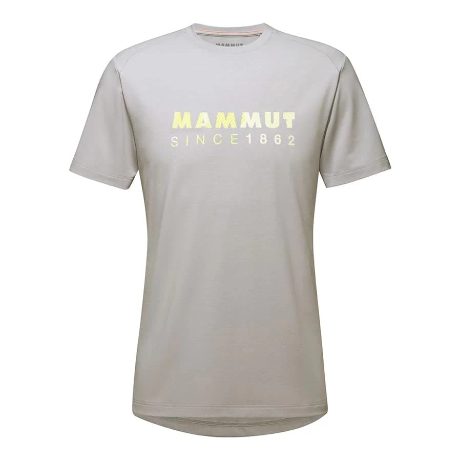 Mammut Trovat Logo T-Shirt Grau/Logo Gelb 1 Mammut Trovat Logo T-Shirt Grau/Logo Gelb