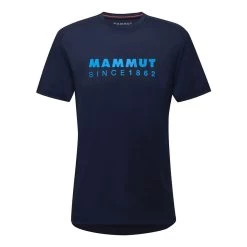 Mammut Trovat Logo T-Shirt Marineblau/Logo Blau