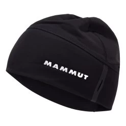 Mammut Aenergy Mütze Schwarz/Logo Weiß
