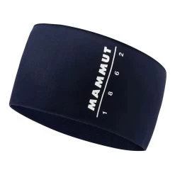 Mammut Aenergy Stirnband Schwarz/Logo Weiß