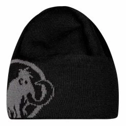 Mammut Tweak Mütze Schwarz/Logo Grau